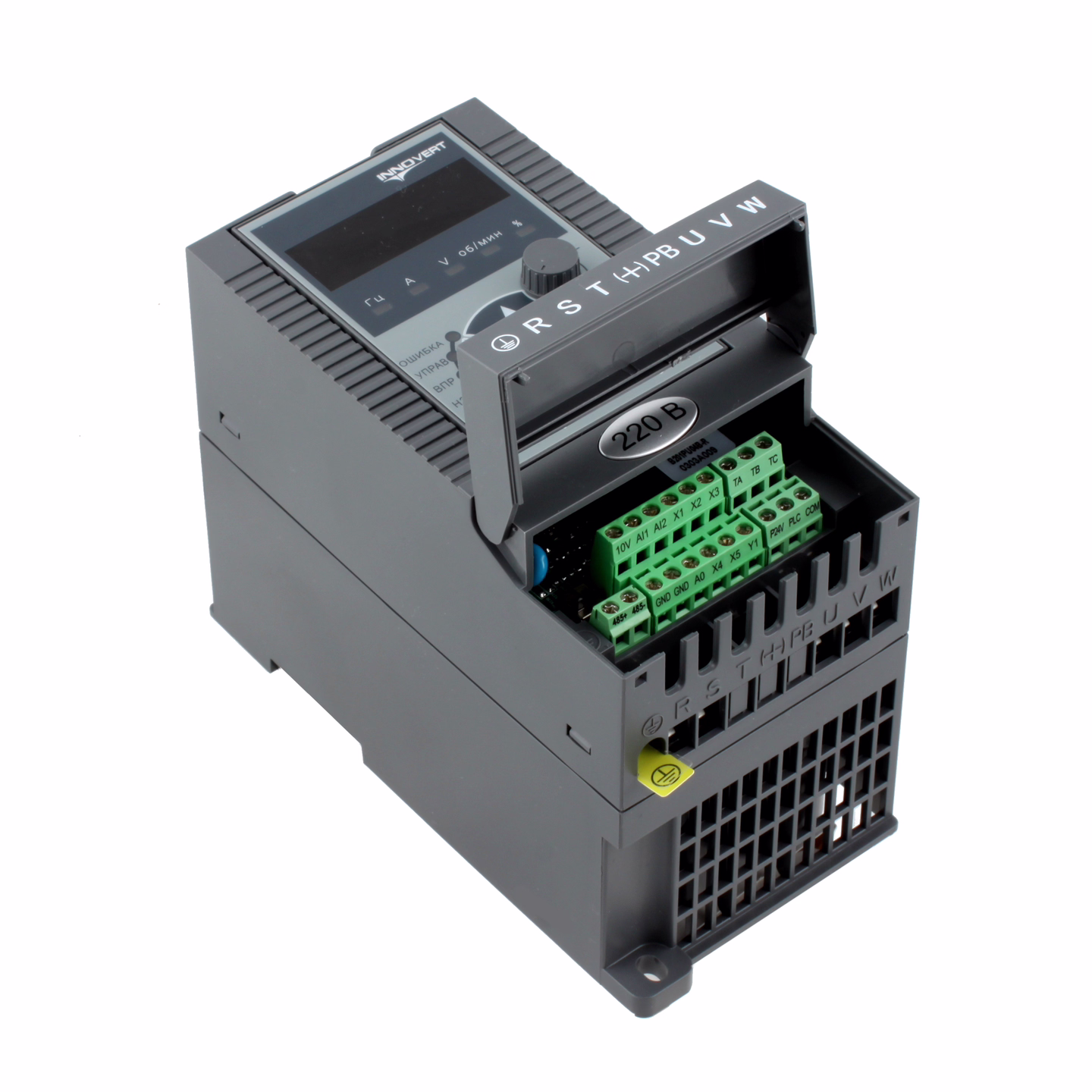 Преобразователь частоты векторный INNOVERT ITD251U21B2, 0,25кВт, 220В, 1.5А
