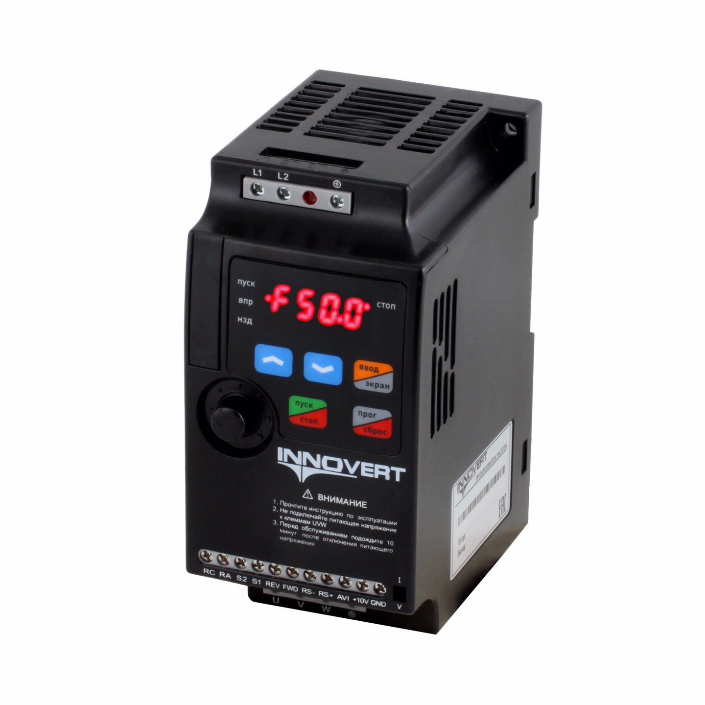 Преобразователь частоты INNOVERT ISD mini plus ISD251M21E, 0,25кВт, 220В, 1.5 А