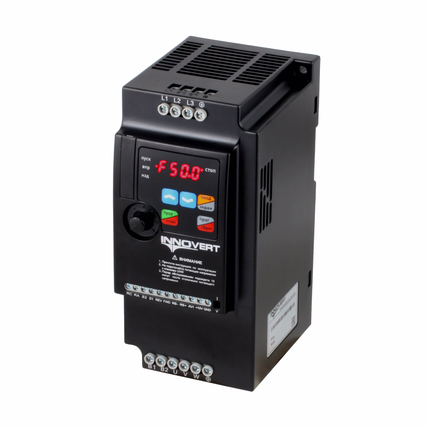 Преобразователь частоты INNOVERT VENT IVD402B43E, 4,0кВт, 380В, 8,6А