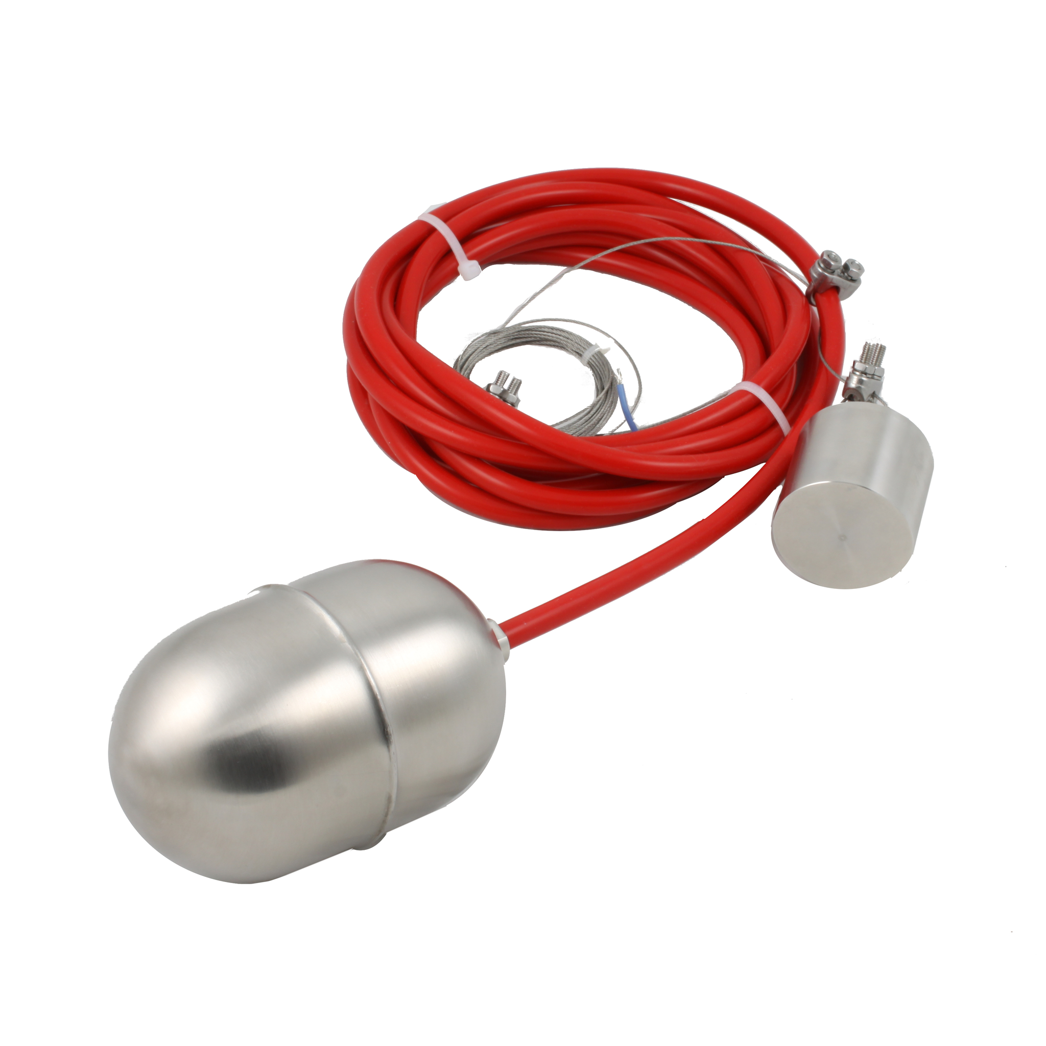 Поплавковый датчик уровня жидкости INNOLEVEL, исполнение на кабеле 5 м, -10 +180 С, поплавок- нерж. сталь, кабель- силикон