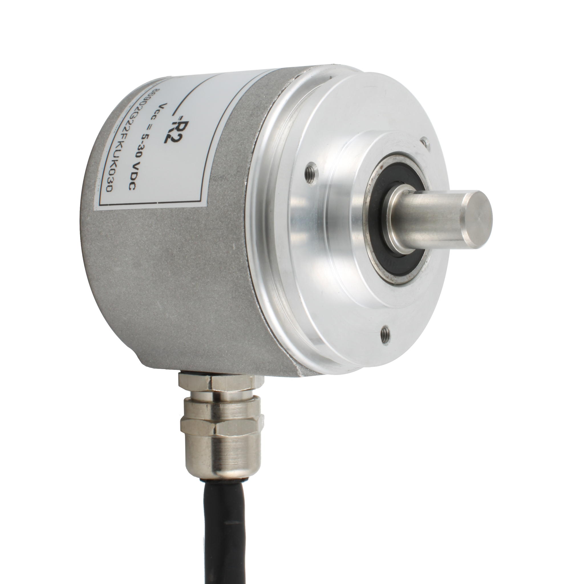 Инкрементальный программируемый энкодер INNOCONT D=50мм, выступающий вал 8мм, 5…30VDC, выход TTL/HTL с инверсией, IP 65