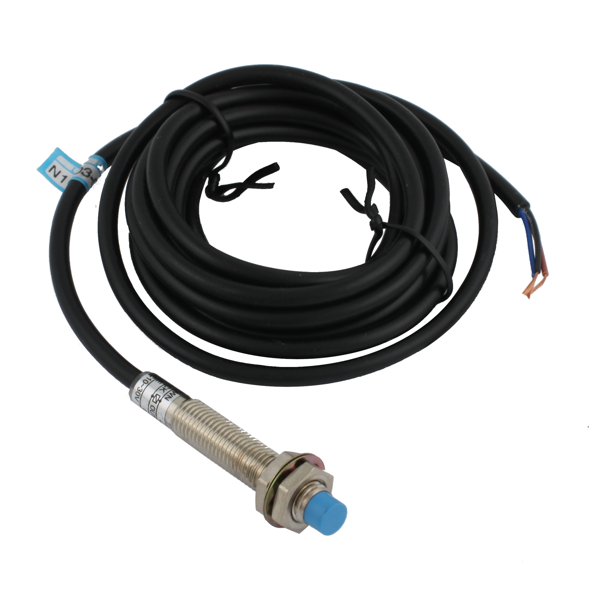 Индуктивный датчик INNOCONT, M8x1, L=49 мм, неэкранированный, зона срабатывания 2 мм, -25 +60 С, 12…24 VDC, IP65, выход: PNP NO, макс. ток 200 мА, кабель 2 м SL-8P2C