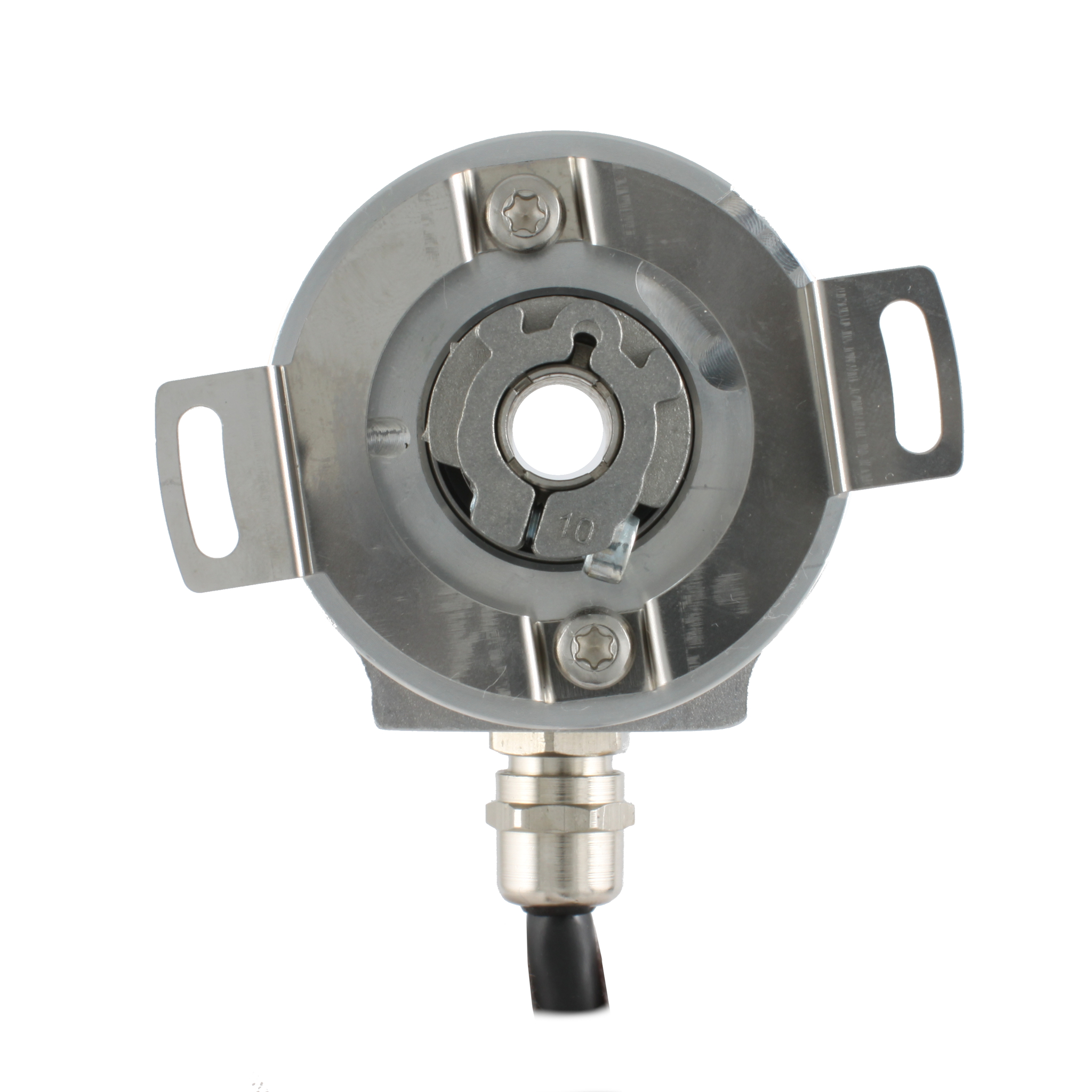 Инкрементальный программируемый энкодер INNOCONT D=58мм, полый вал 10мм, 5…30VDC, выход TTL/HTL с инверсией, IP 54