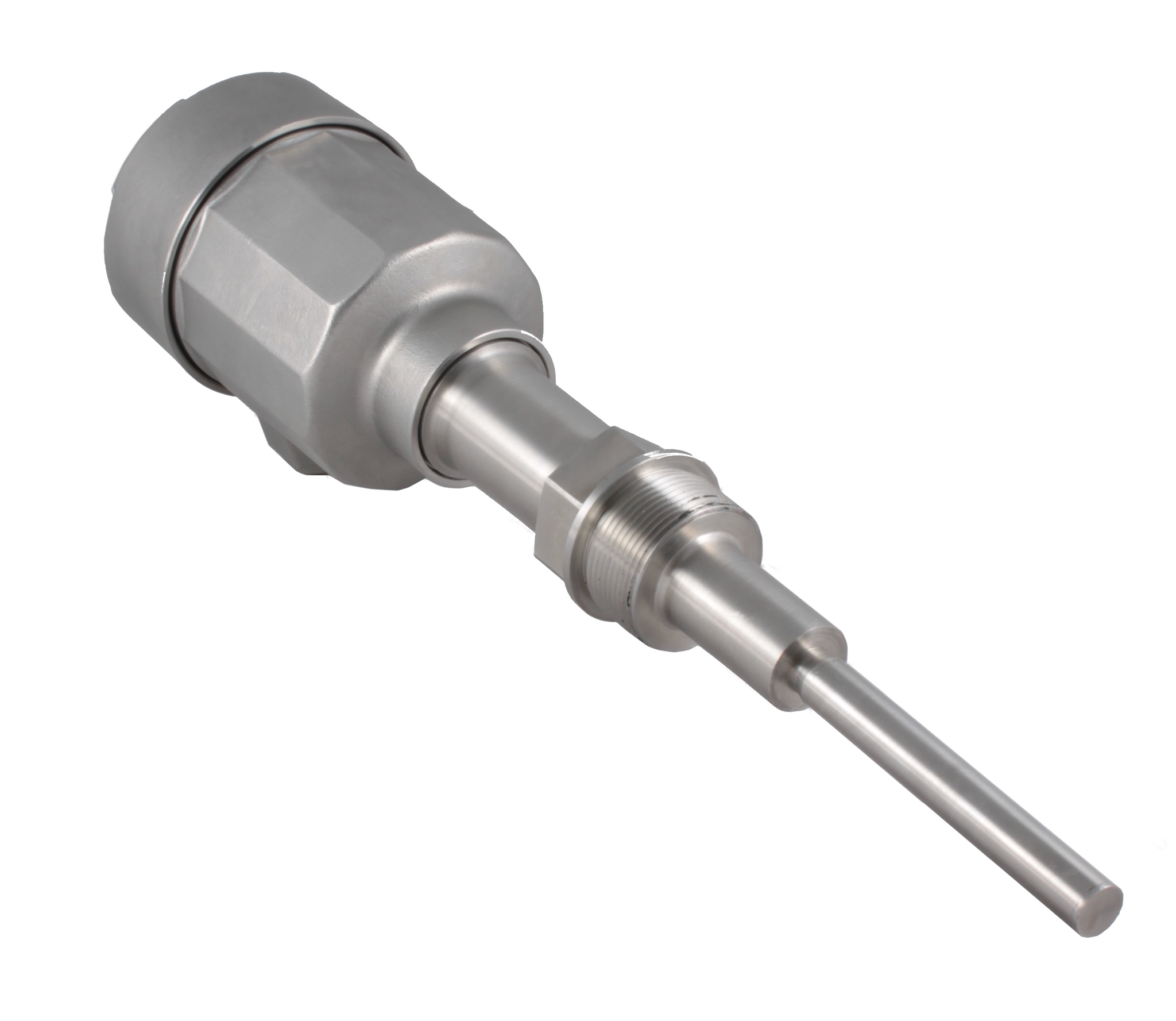 Вибрационный датчик уровня сыпучих материалов INNOLEVEL в корпусе из нерж. стали, одноштыревое исполнение, -40 +150 С, Pmax=16 bar, 22-265 VAC - 20-46 VDC, IP 67, чувств. 100 г/л