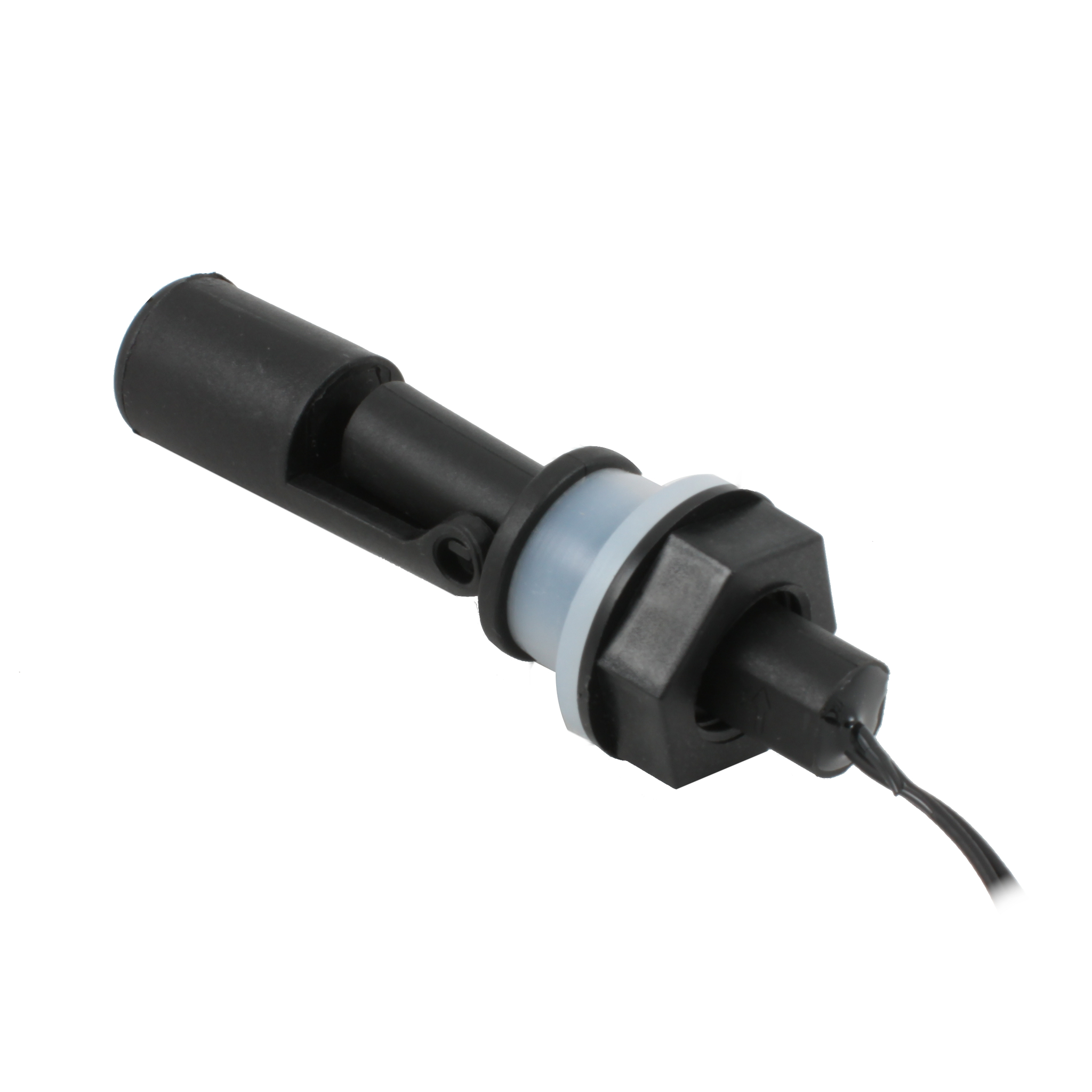 Поплавковый датчик уровня жидкости INNOLEVEL, горизонтальное исполнение, -20 +80 С, соединение- резьба M16 полипропилен, кабель 500 мм, поплавок - полипропилен