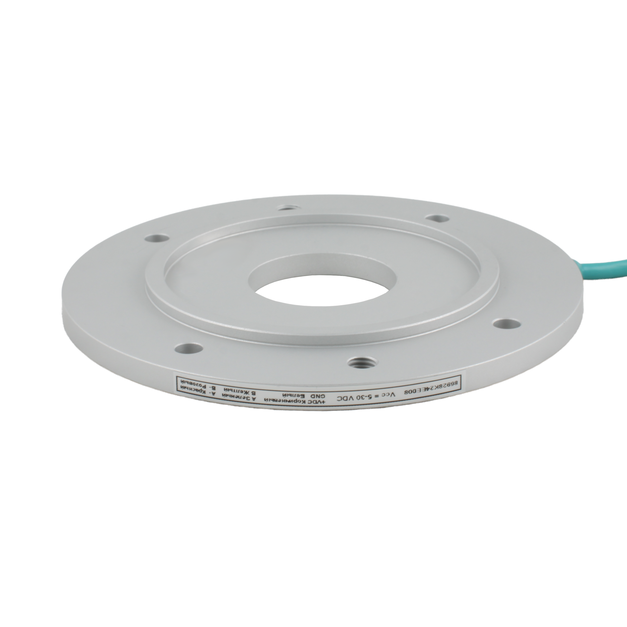 Фланцевый энкодер INNOCONT D=200, нержавеющая сталь, полый вал 19мм, 1024 имп/об, 5...30VDC, TTL/HTL, IP67, кабель 2м, 80 габарит двигателя с фланцемфланец B5