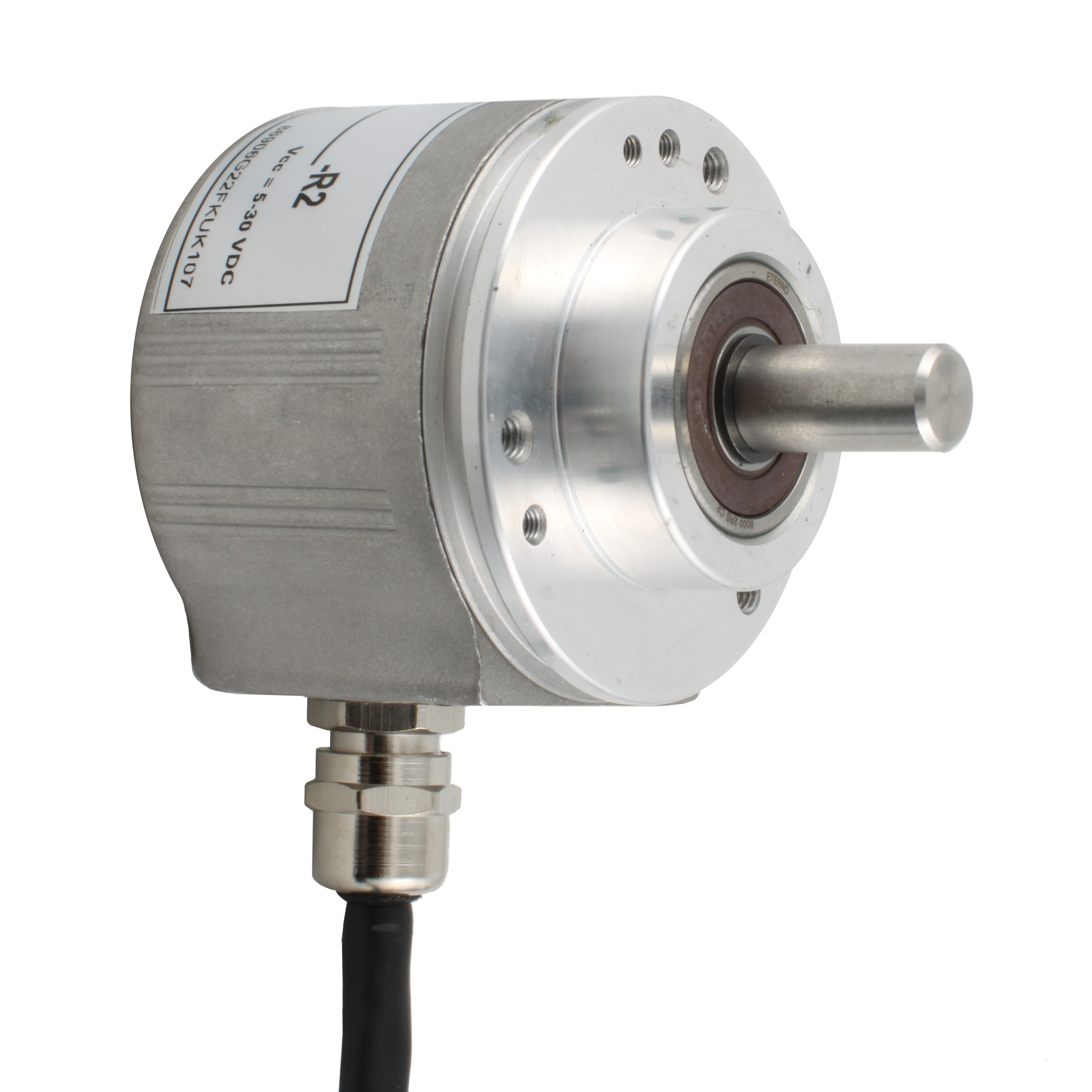 Инкрементальный программируемый энкодер INNOCONT D=58мм, выступающий вал 8мм, 5…30VDC, выход TTL/HTL с инверсией, IP 65