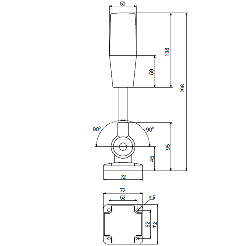 Светосигнальная колонна INNOCONT TL50B-220-RYG