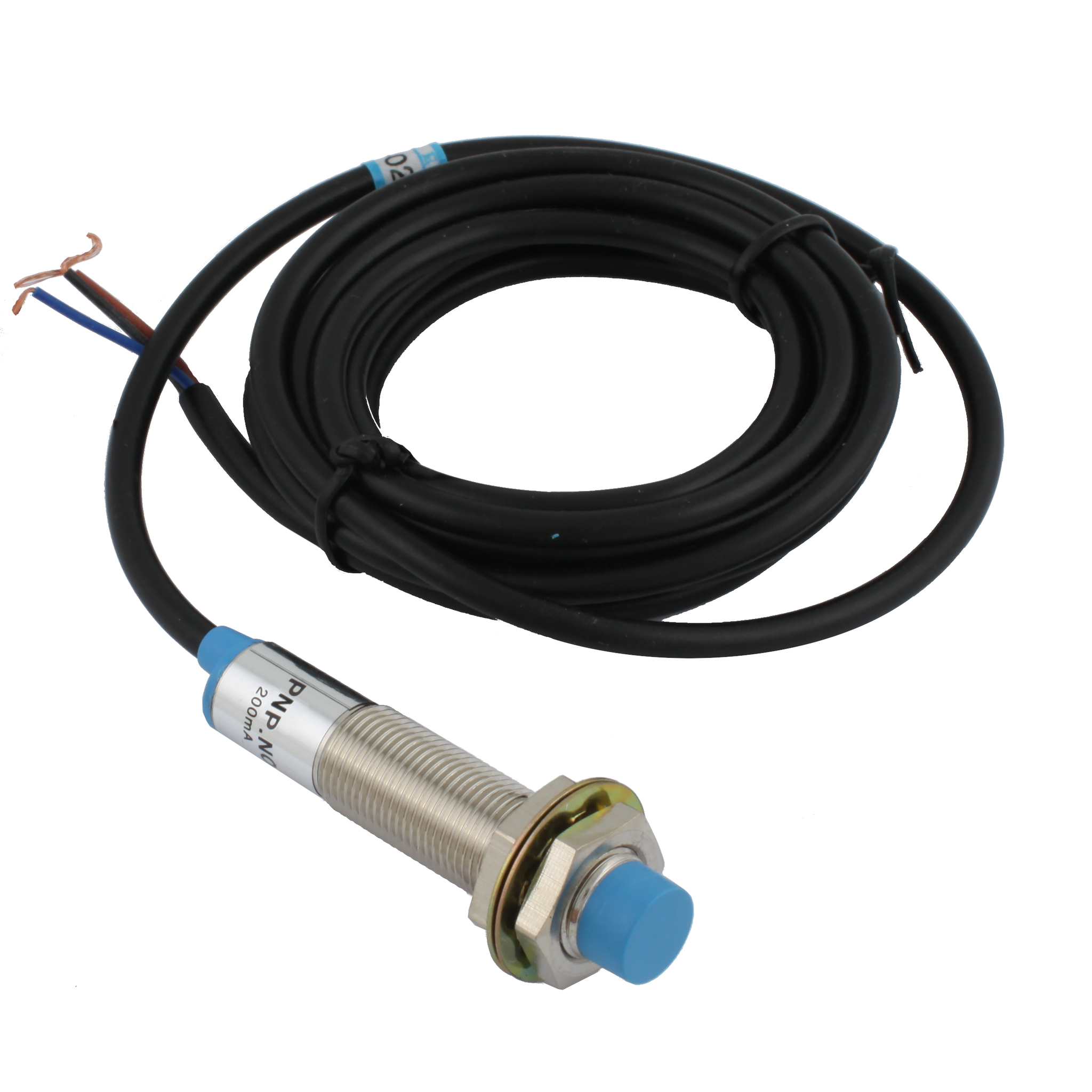 Индуктивный датчик INNOCONT, M12x1, L=61 мм, неэкранированный, зона срабатывания 4 мм, -25 +60 С, 12…24 VDC, IP65, выход: PNP NO, макс. ток 200 мА, кабель 2 м SL-12P4C