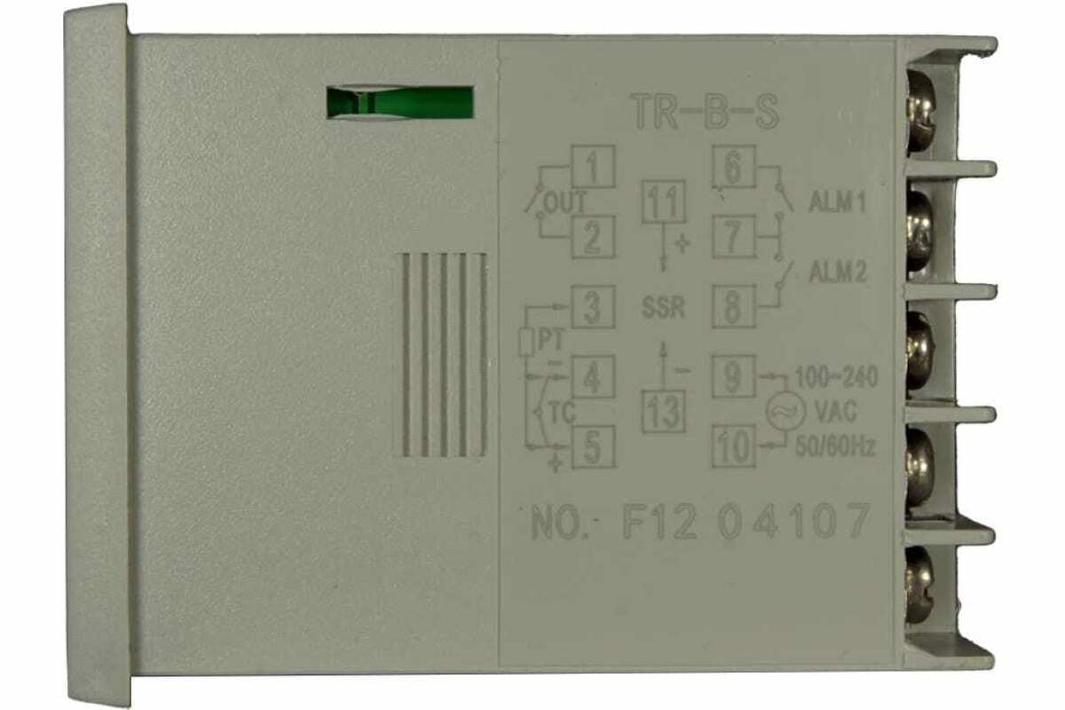 Температурный контроллер INNOCONT, 2 дисплея, 4 разряда, 48x48x60 мм, 2 аварийных выхода, 110-220VAC, выход: реле + твердотельное реле TR-B-S