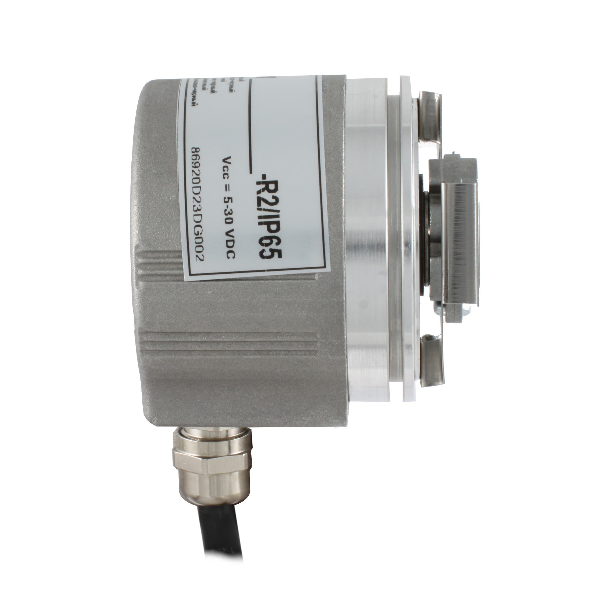 Инкрементальный программируемый энкодер INNOCONT D=58мм, полый вал 15мм, 5…30VDC, выход TTL/HTL с инверсией, IP 54