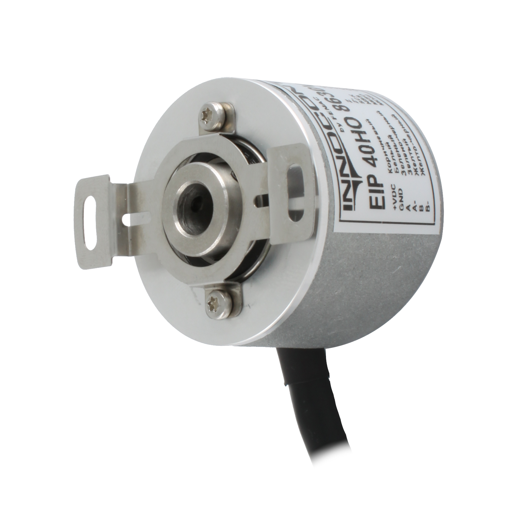 Инкрементальный программируемый энкодер INNOCONT D=40мм, полый вал 8мм, 5…30VDC, выход TTL/HTL, IP54, -20…+85°C, IP 54