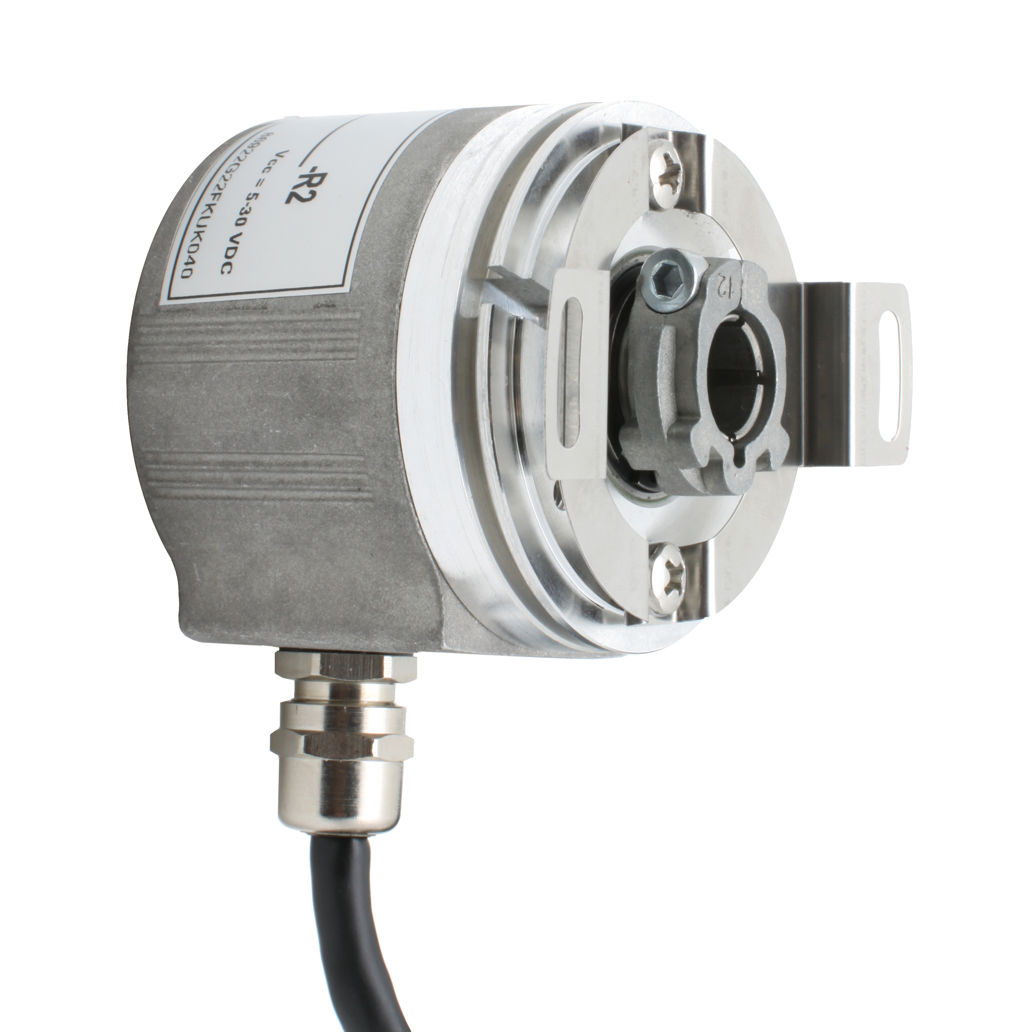 Инкрементальный программируемый энкодер INNOCONT D=58мм, полый вал 12мм, 5…30VDC, выход TTL/HTL с инверсией, IP 54