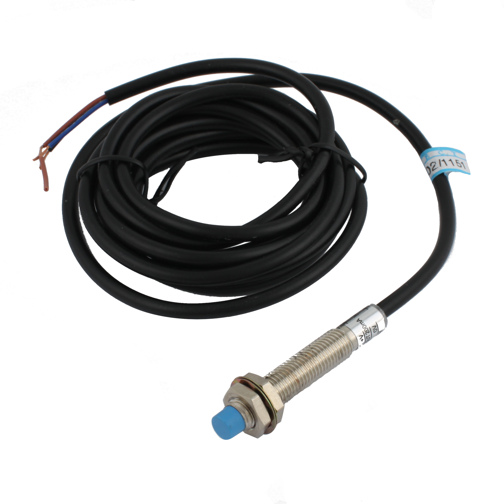 Индуктивный датчик INNOCONT, M8x1, L=49 мм, неэкранированный, зона срабатывания 2 мм, -25 +60 С, 12…24 VDC, IP65, выход: PNP NO, макс. ток 200 мА, кабель 2 м SL-8P2C