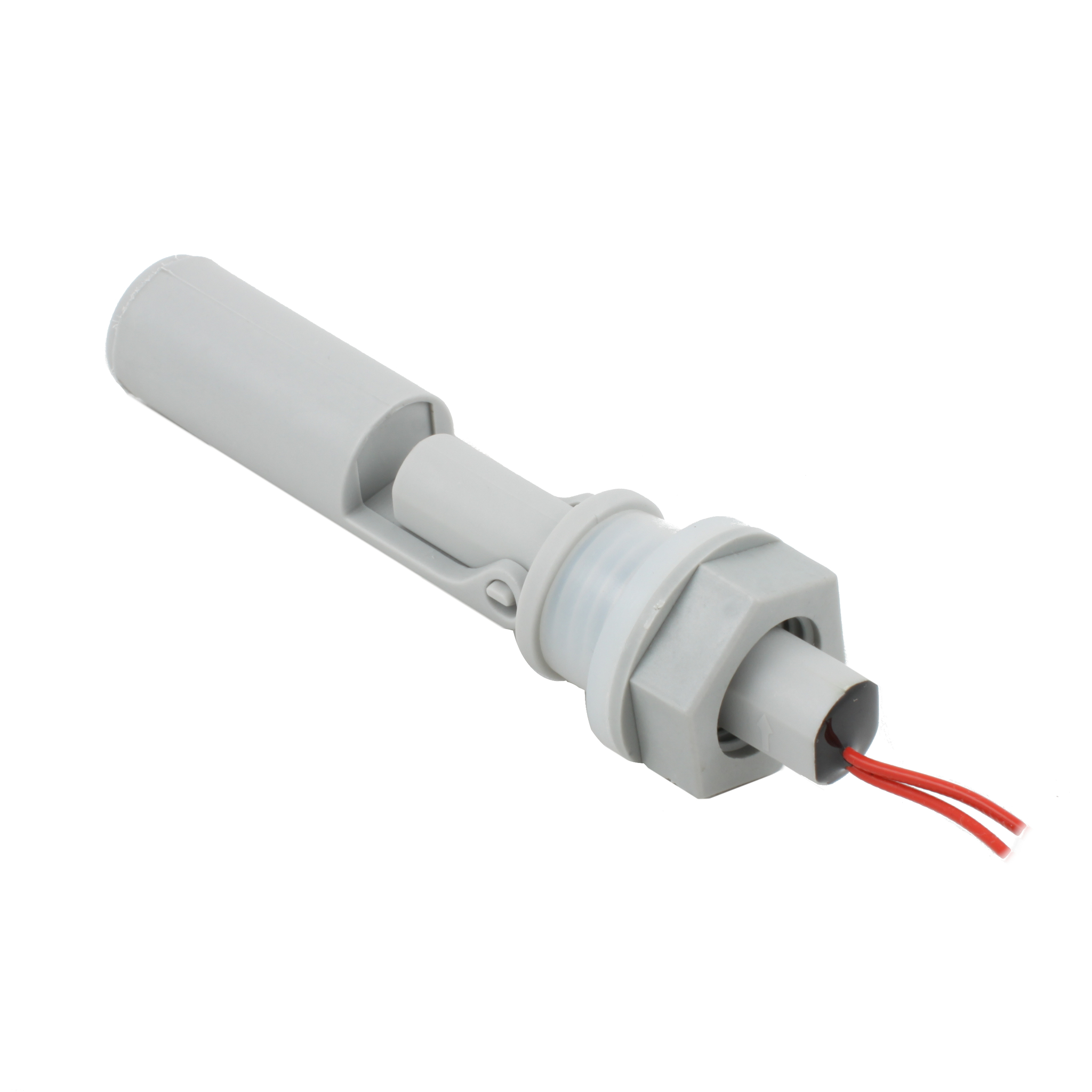 Поплавковый датчик уровня жидкости INNOLEVEL, горизонтальное исполнение, -20 +120 С, соединение- резьба M16 PVDF, кабель 500 мм, поплавок - PVDF