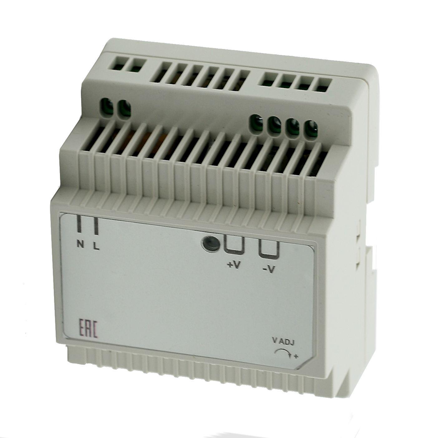 Источник питания INNOCONT. Вход: 220VAC, 0.8А, выход: 60W, 24VDC, 2.5A,-10 +50С, IP20, типы защиты: КЗ, перегрузка, перенапряжение SB-D-60-24