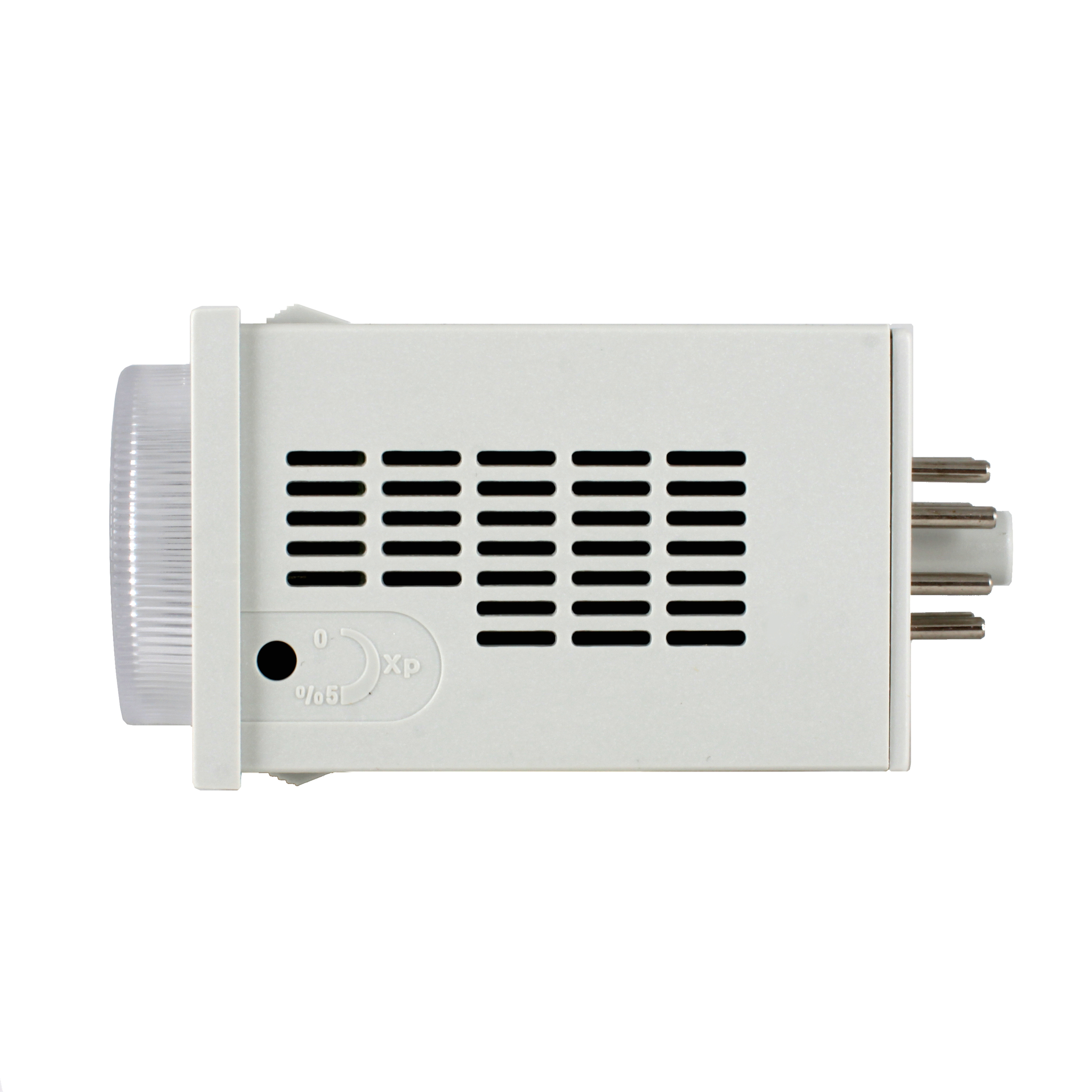 Температурный контроллер INNOCONT с аналоговым управлением, 48х48х82 мм,вход Pt100, 0...400C, выход реле, ON/OFF, 230VAC, электросоединение под розетку 8pin