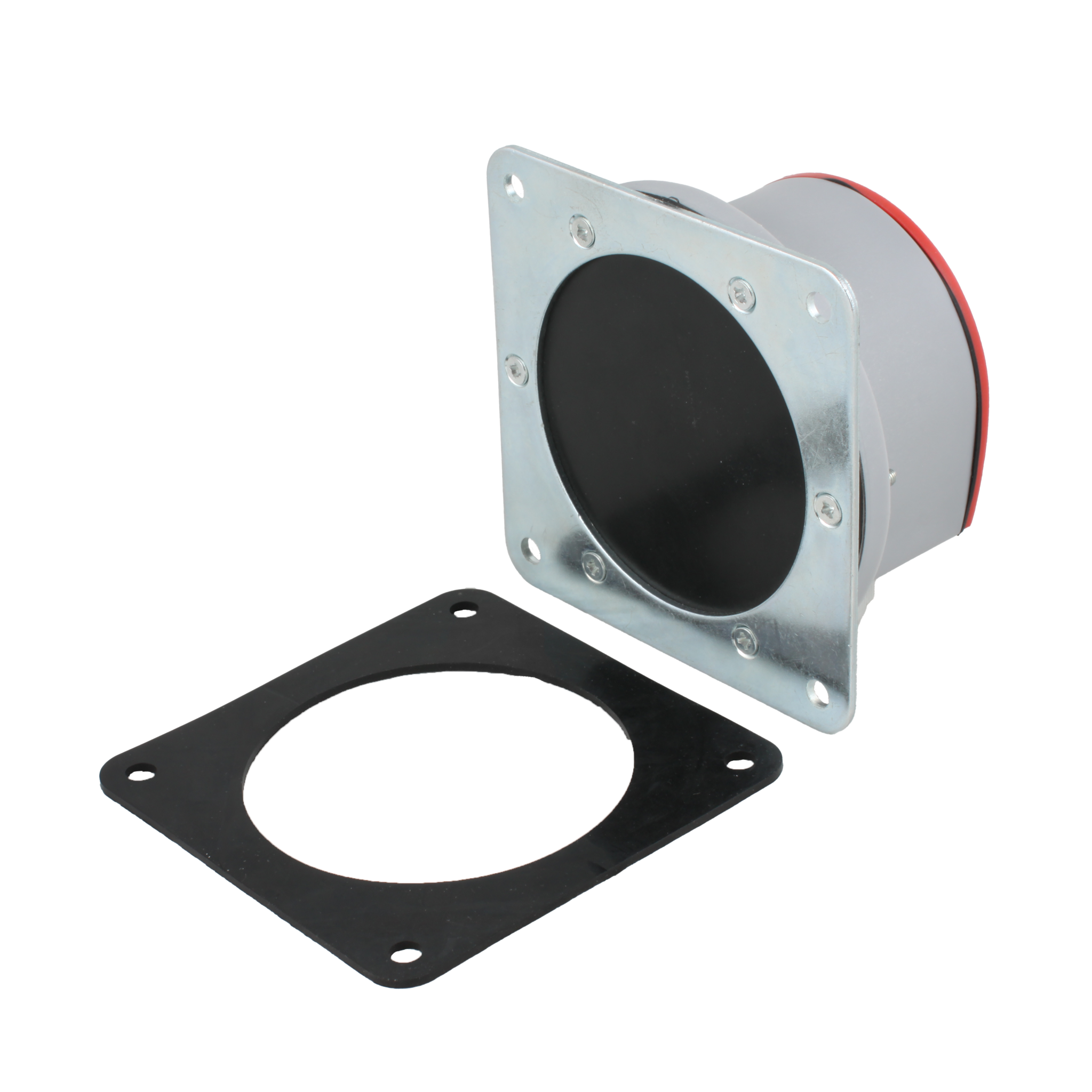 Мембранный датчик подпора для сыпучих материалов INNOLEVEL в пластиковом корпусе (аналог СУМ-1), -40 +80 С, IP54, чувств. от 100 г/л; фланец 114x114 мм, мембрана- NBR, выход- реле SPDT