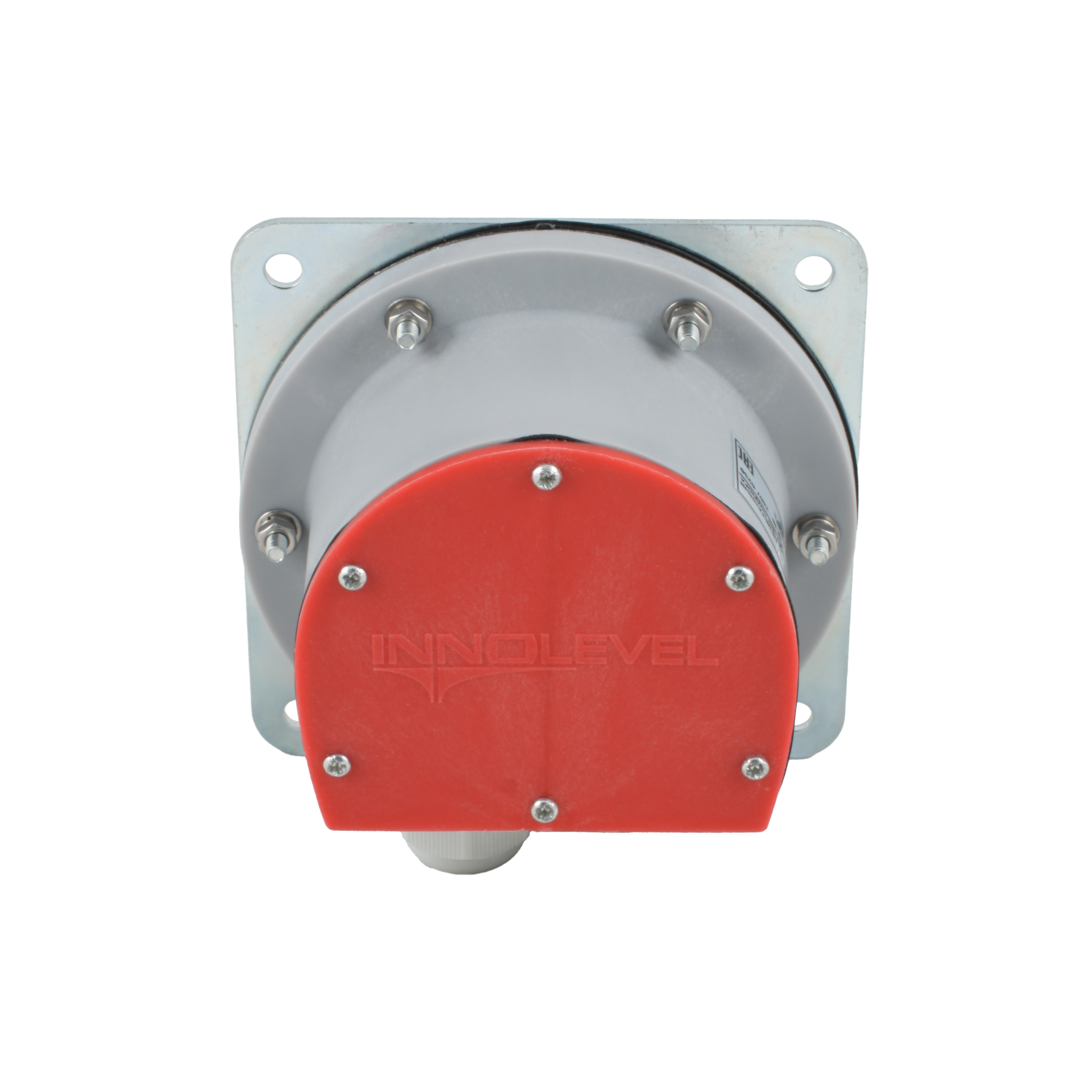 Мембранный датчик подпора для сыпучих материалов INNOLEVEL в пластиковом корпусе (аналог СУМ-1), -40 +80 С, IP54, чувств. от 100 г/л; фланец 114x114 мм, мембрана- NBR, выход- реле SPDT