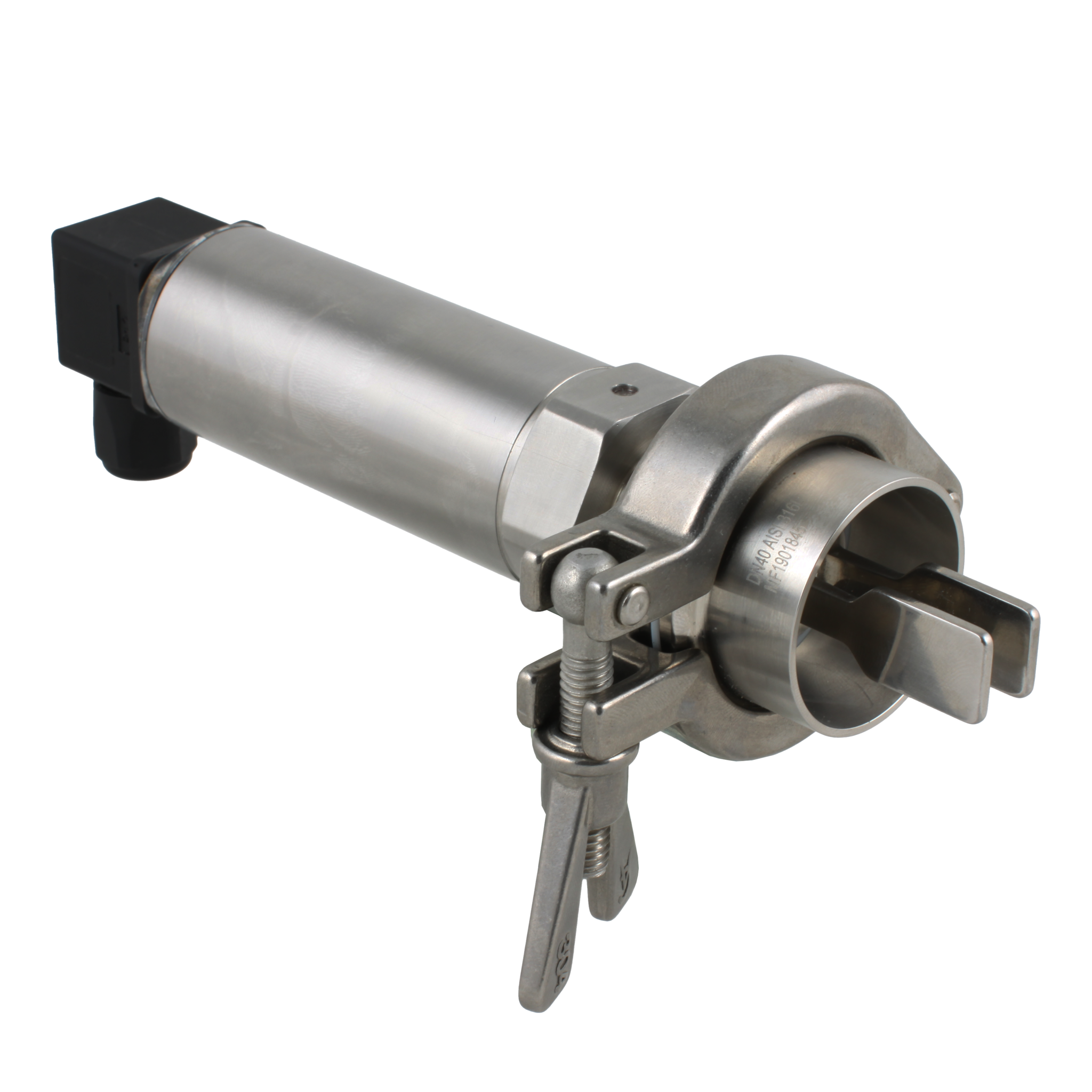 Вибрационный датчик уровня жидкостей INNOLEVEL, -40 +150°С, Pmax=40 bar, 12 - 55 VDC, IP65, соединение - Clamp DN40, удлинение 40 мм, нерж. сталь 316L, электрополировка зондов