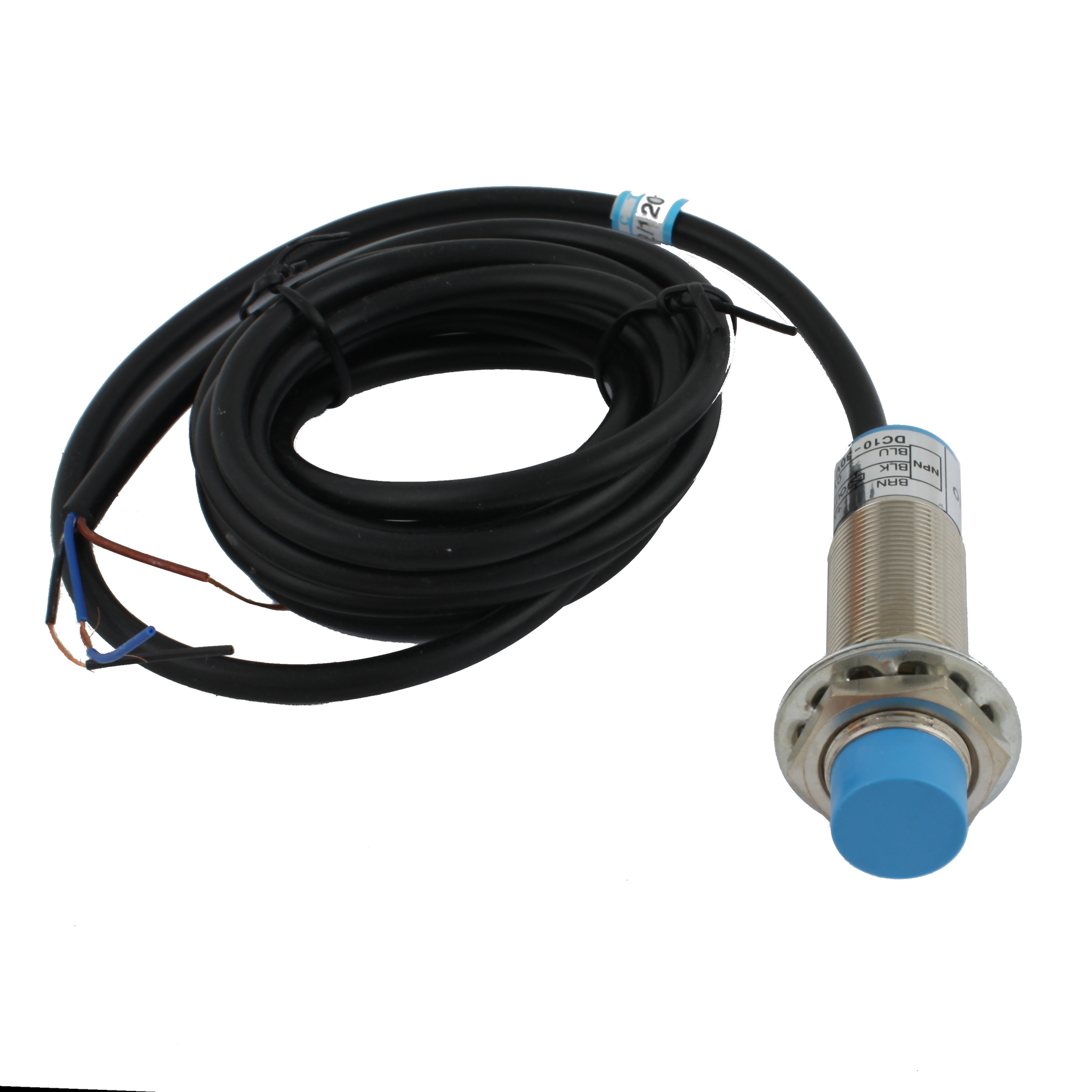 Емкостный датчик INNOCONT, M18x1, L=71 мм, зона срабатывания 10 мм, -25 +60 С, 12…24 VDC, IP65, выход: NPN NO, макс. ток 200 мА, кабель 2 м SC-18N10C