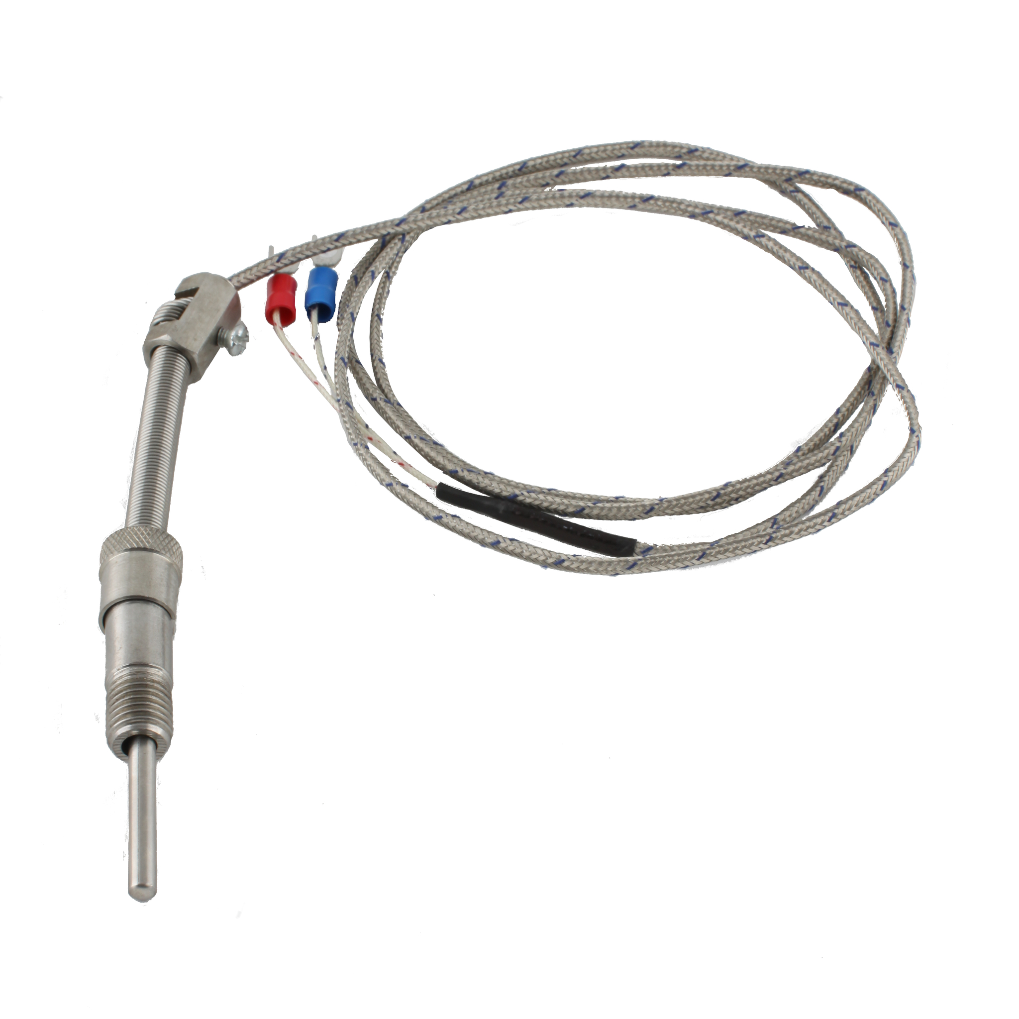 Датчик температуры INNOCONT с кабелем, исполнение S, спай CA, рабочая часть: диаметр 4,8мм длина 30мм, втулка М12x1,5, длина кабеля 3м TS-W-S-CA-4,8-30-3