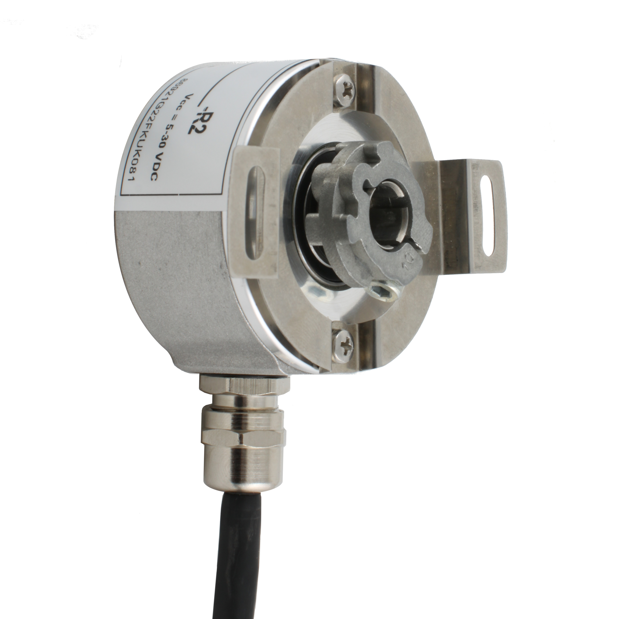 Инкрементальный программируемый энкодер INNOCONT D=50мм, полый вал 10мм, 5…30VDC, выход TTL/HTL с инверсией, IP 54