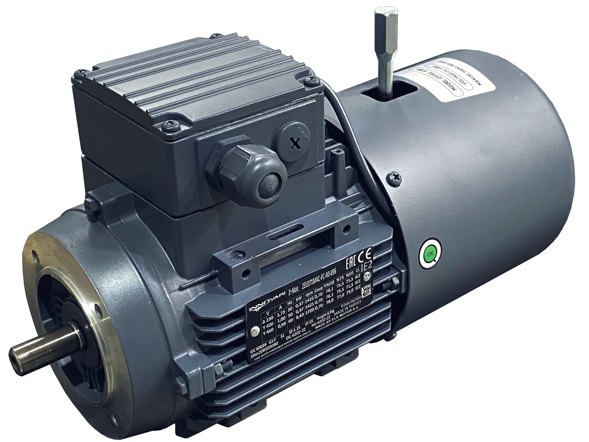Трехфазные асинхронные электродвигатели INNOVARI класса IE2 серии EC/EG/EL